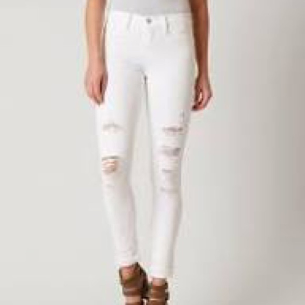 Flying Monkey High Rise Skinny Ankle Distressed Jean